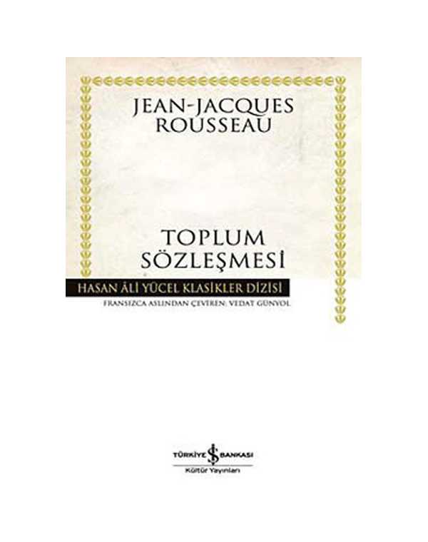 Toplum Sözleşmesi kitap kapağı