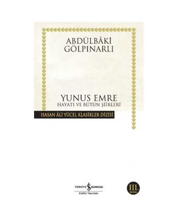 Yunus Emre Hayatı ve Bütün Şiirleri kitap kapağı