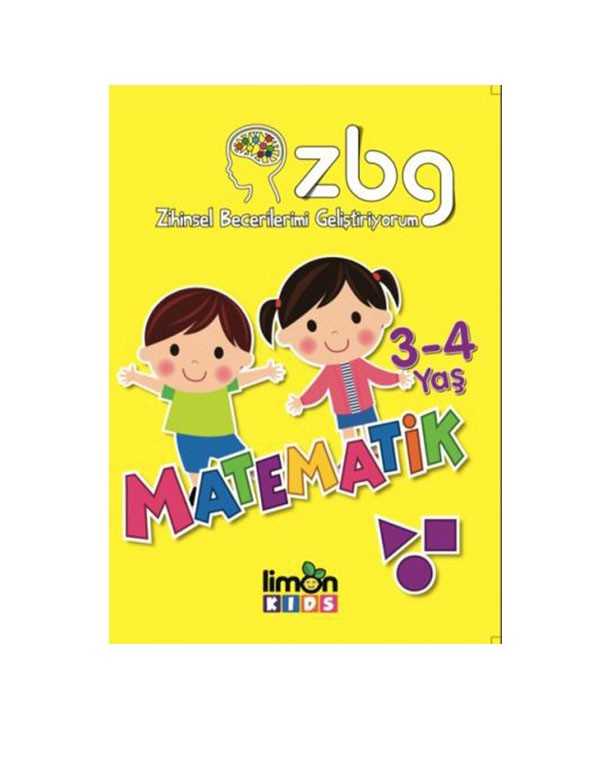 Zihinsel Becerilerimi Geliştiriyorum Matematik 3-4 Yaş kitap kapağı