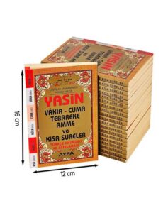 10 adet çanta boy Yasin
 Turkçe Okunuşlu Mevlid Hediyesi