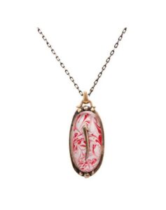 Ebrulu Elif El İşi Otantik Reçine Kolye Cevşen