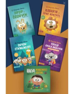 Hayvan Okulu Psikoloji Serisi 5'li Seri - Hüso ve Mahremiyet Eğitimi Seti